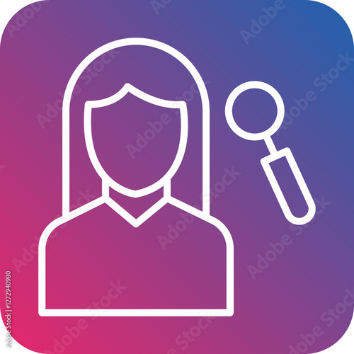 Hr Specialist Female Icon Style