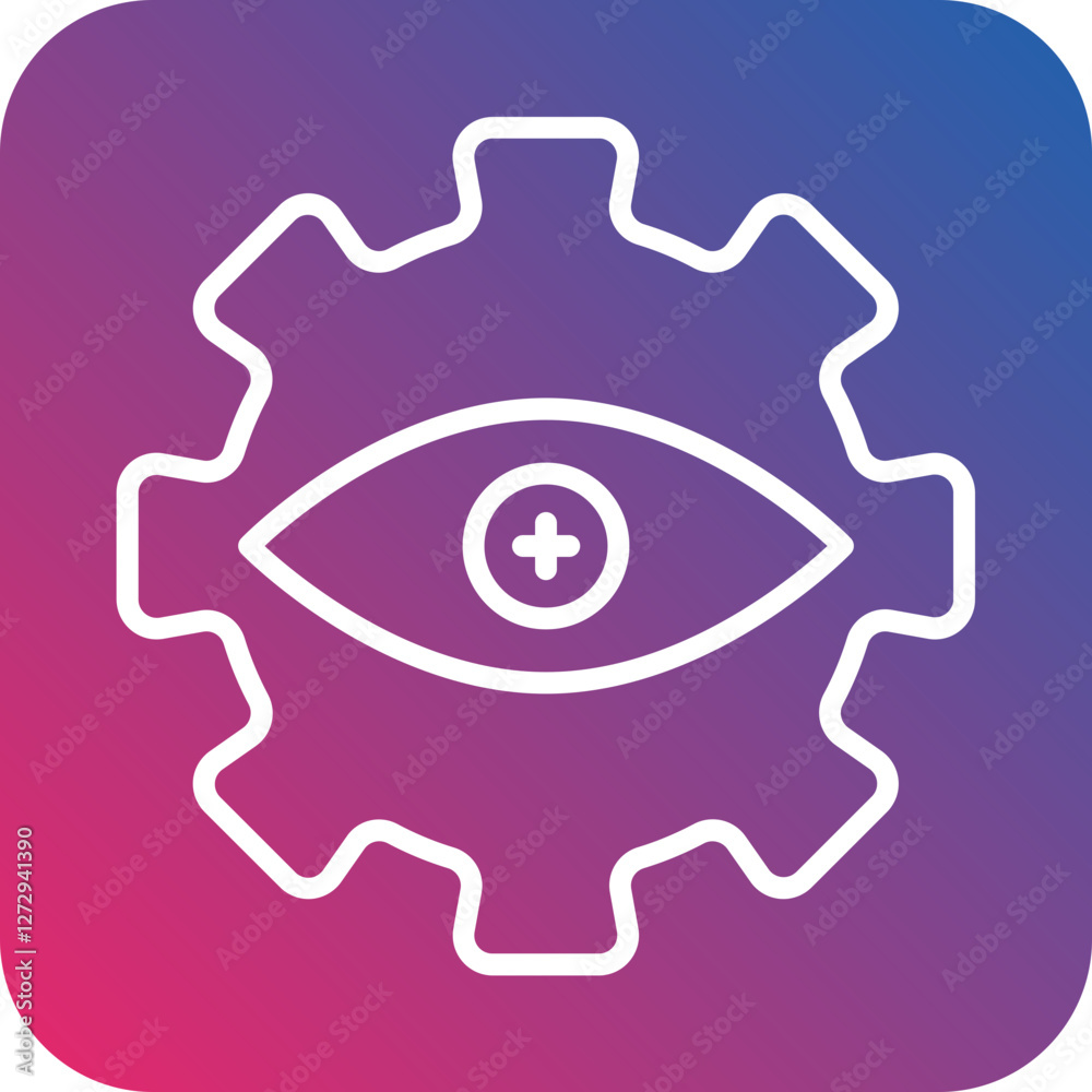 Automatic Eye Examination Icon Style Automatic Eye Examination Icon Style