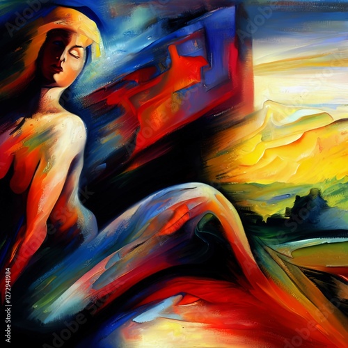 Expressionism Portrait Abstract Overlays