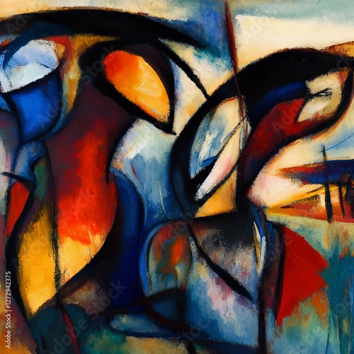 Cubism Conceptual Figures Concept Art