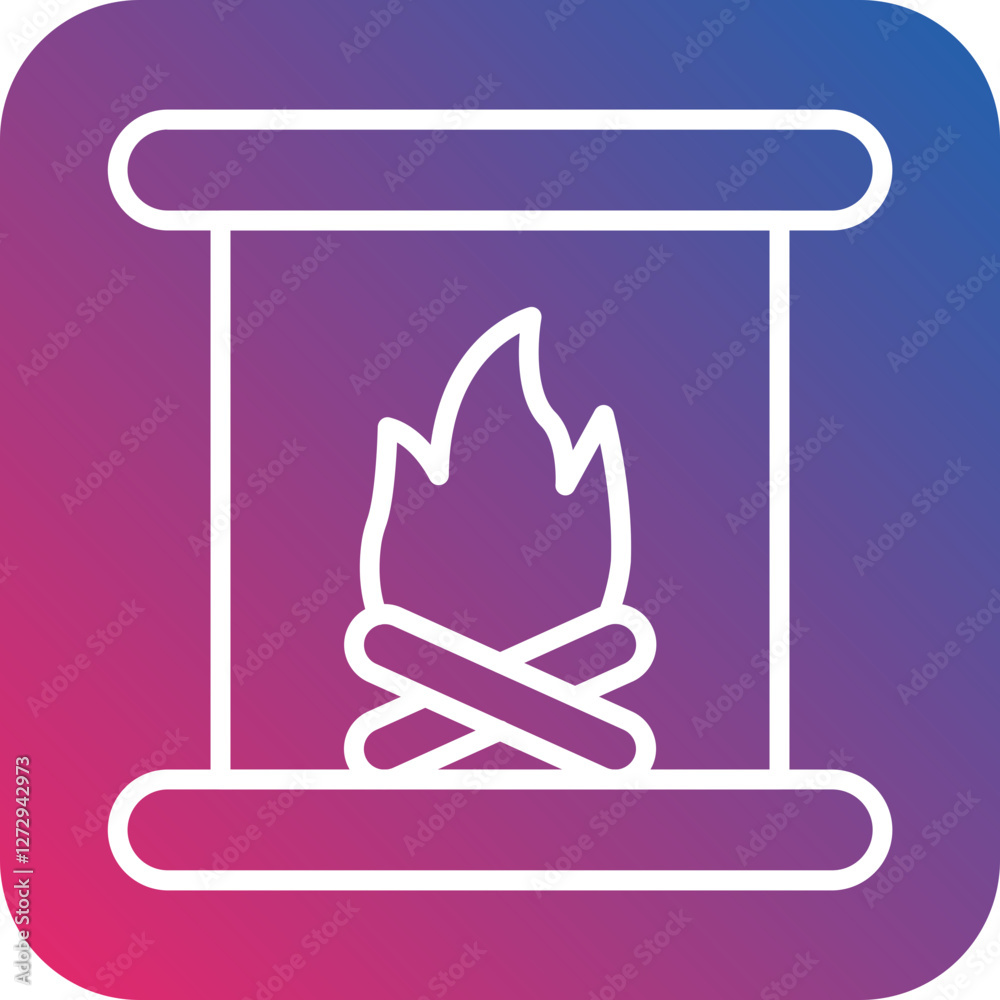 Fireplace Icon Style Fireplace Icon Style