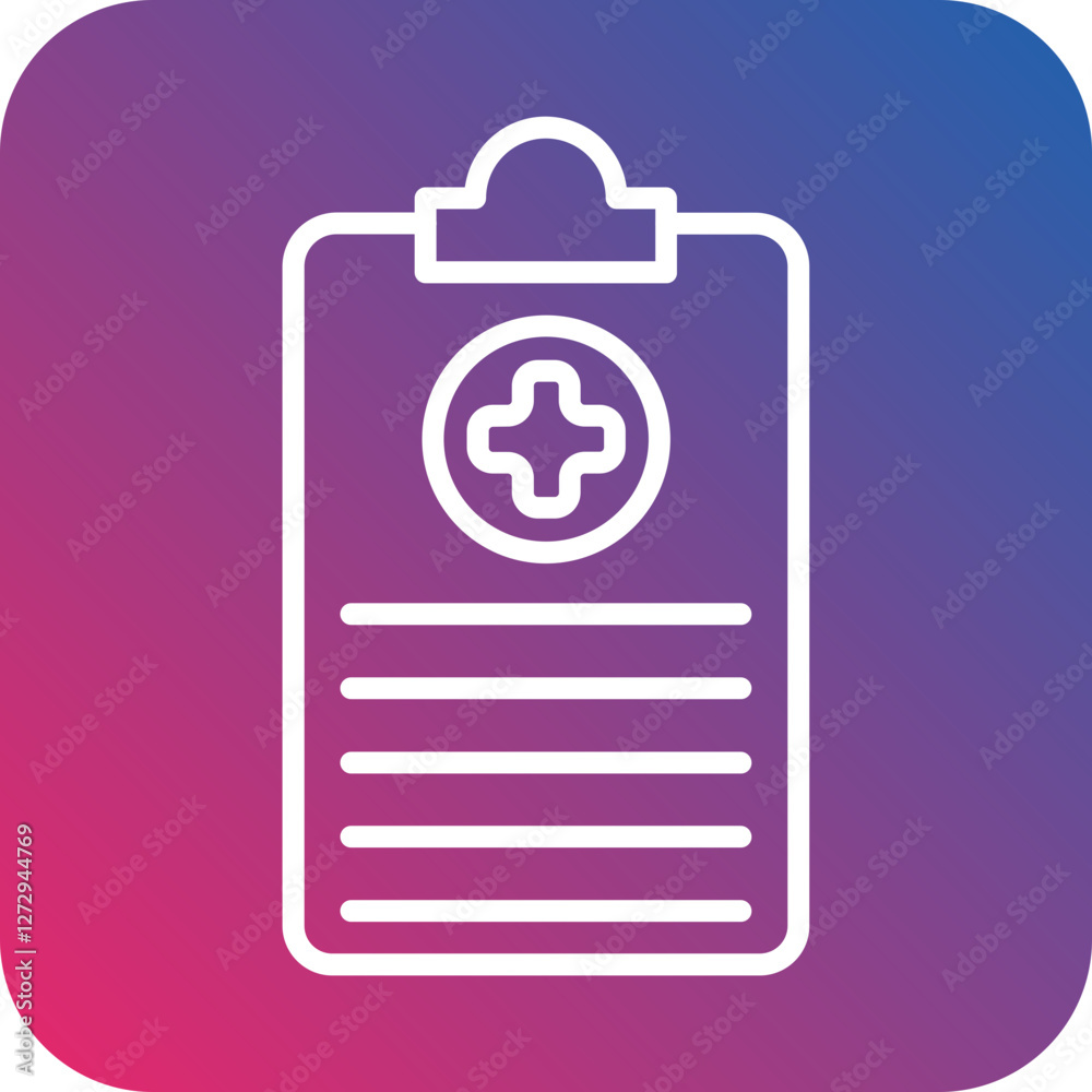 Medical Report Icon Style Medical Report Icon Style