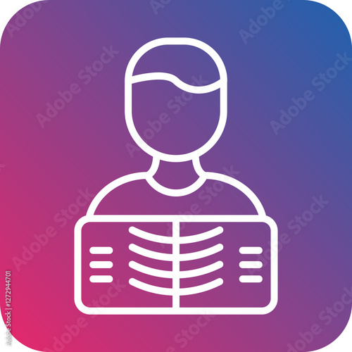 Man X ray Icon Style