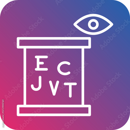 Eye Examination Icon Style