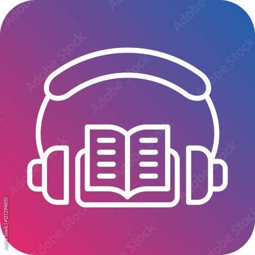Audio Book Icon Style