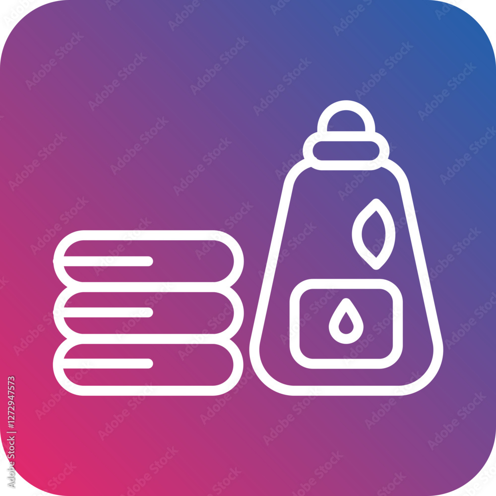Natural Laundry Detergent Icon Style Natural Laundry Detergent Icon Style