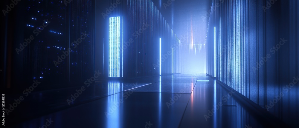 custom made wallpaper toronto digitalFuturistic data center innovations immersive high-fidelity visualization in virtual realms