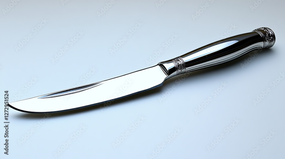 high quality butter knife with ergonomic handle isolated on white background for kitchen utensil design and culinary presentation projects high quality butter knife with ergonomic handle isolated on white background for kitchen utensil design and culinary presentation projects