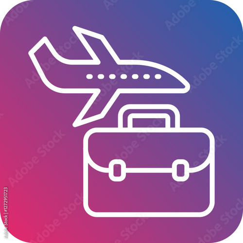 Business Travel Icon Style