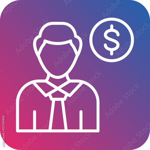 Employee Costs Icon Style