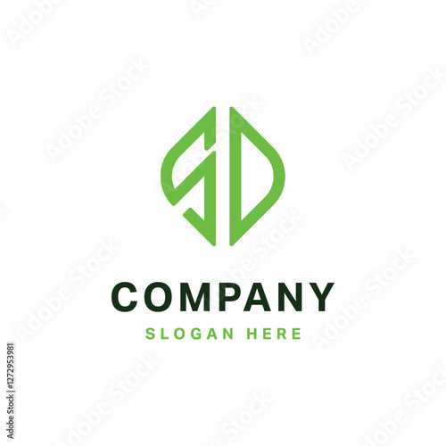 SD Initial natural vector logo template Free Download SD Initial natural vector logo template - GFXLoad