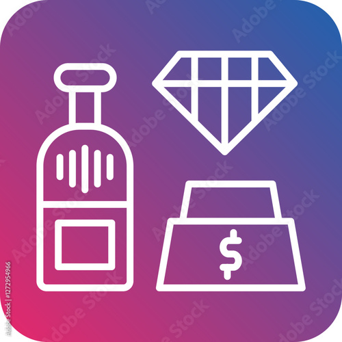 Luxury Items Icon Style