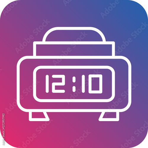 Digital Clock Icon Style