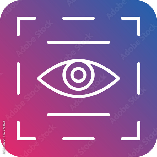 Eye Scanner Icon Style