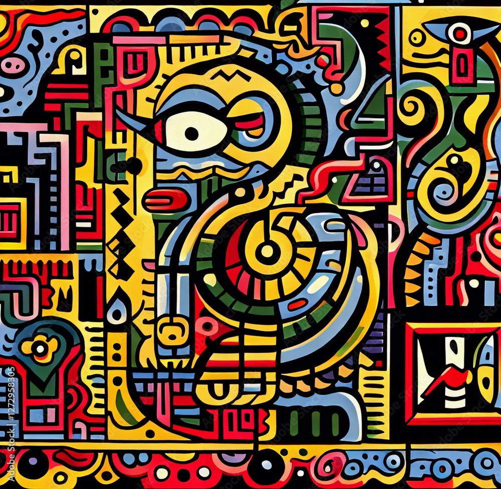 Psychedelic Neotribal Symbolic Artistic Abstract Overlays Psychedelic Neotribal Symbolic Artistic Abstract Overlays