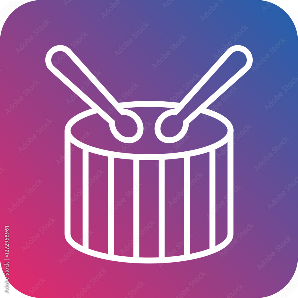 Drum Icon Style Drum Icon Style