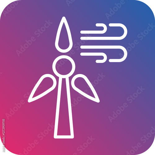 Wind Turbine Icon Style