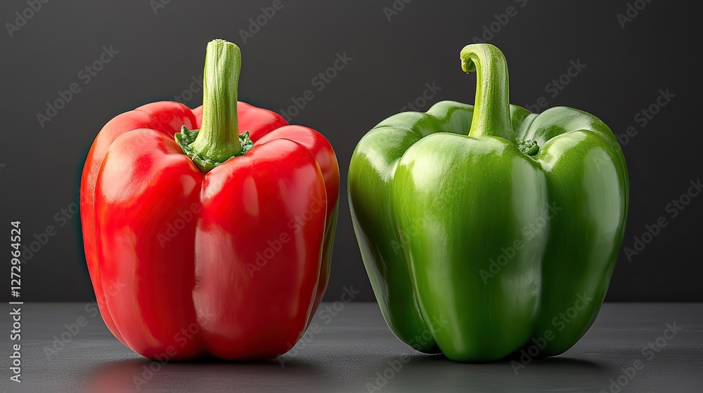 high resolution red and green bell pepper isolated on transparent background for culinary designs healthy eating concepts and fresh organic produce illustrations high resolution red and green bell pepper isolated on transparent background for culinary designs healthy eating concepts and fresh organic produce illustrations