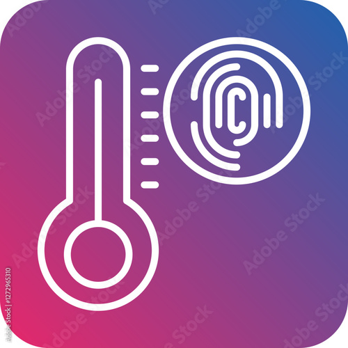 Biometric Thermostat Icon Style