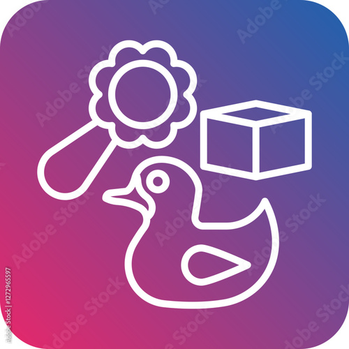 Baby Toy Icon Style