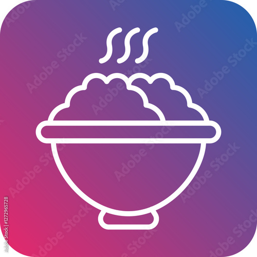 Food Bowl Icon Style