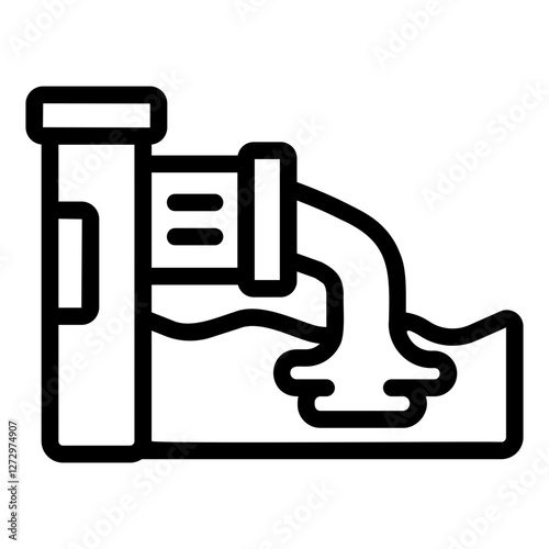 waste water Line Icon