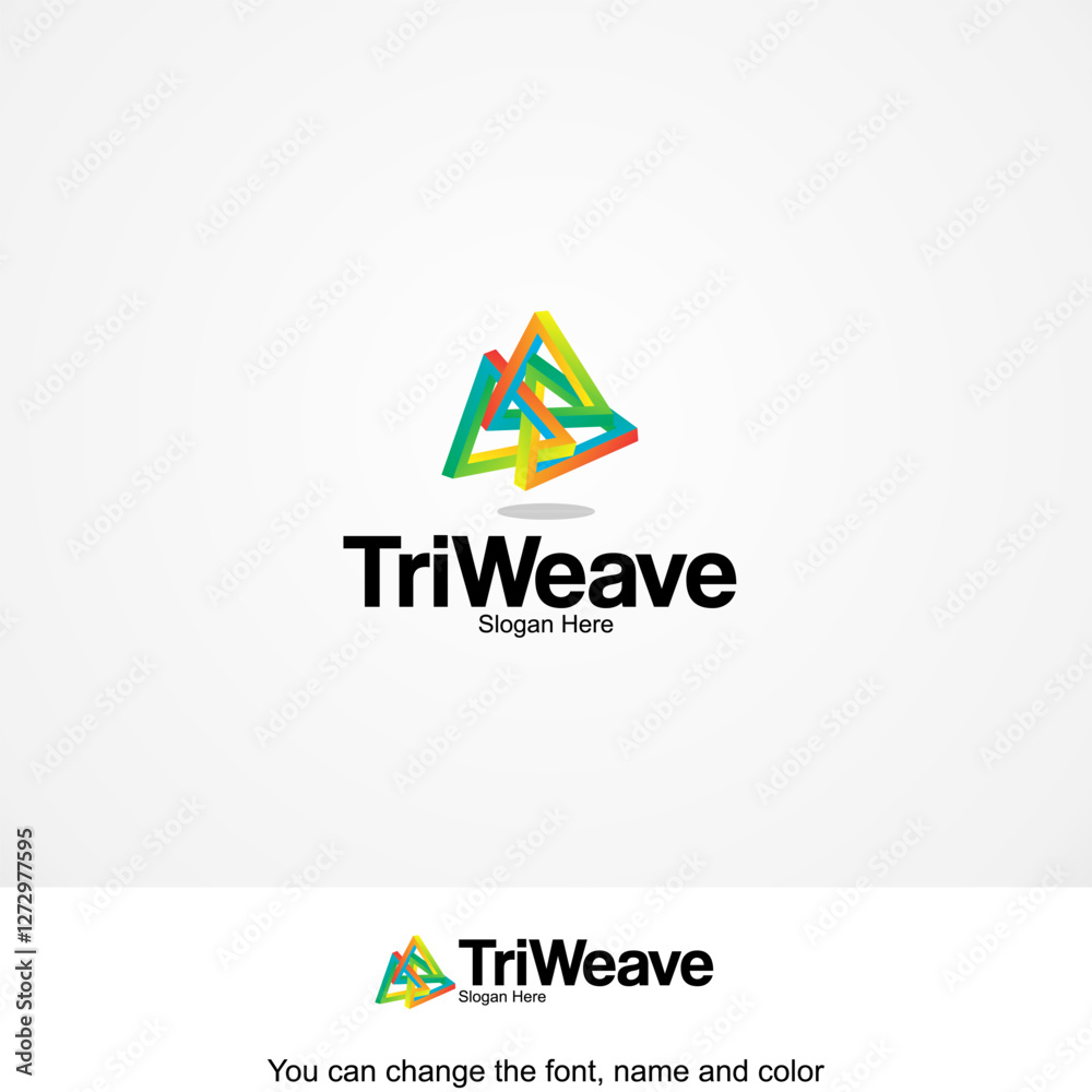 TriWeave Logo Template Design Vector TriWeave Logo Template Design Vector