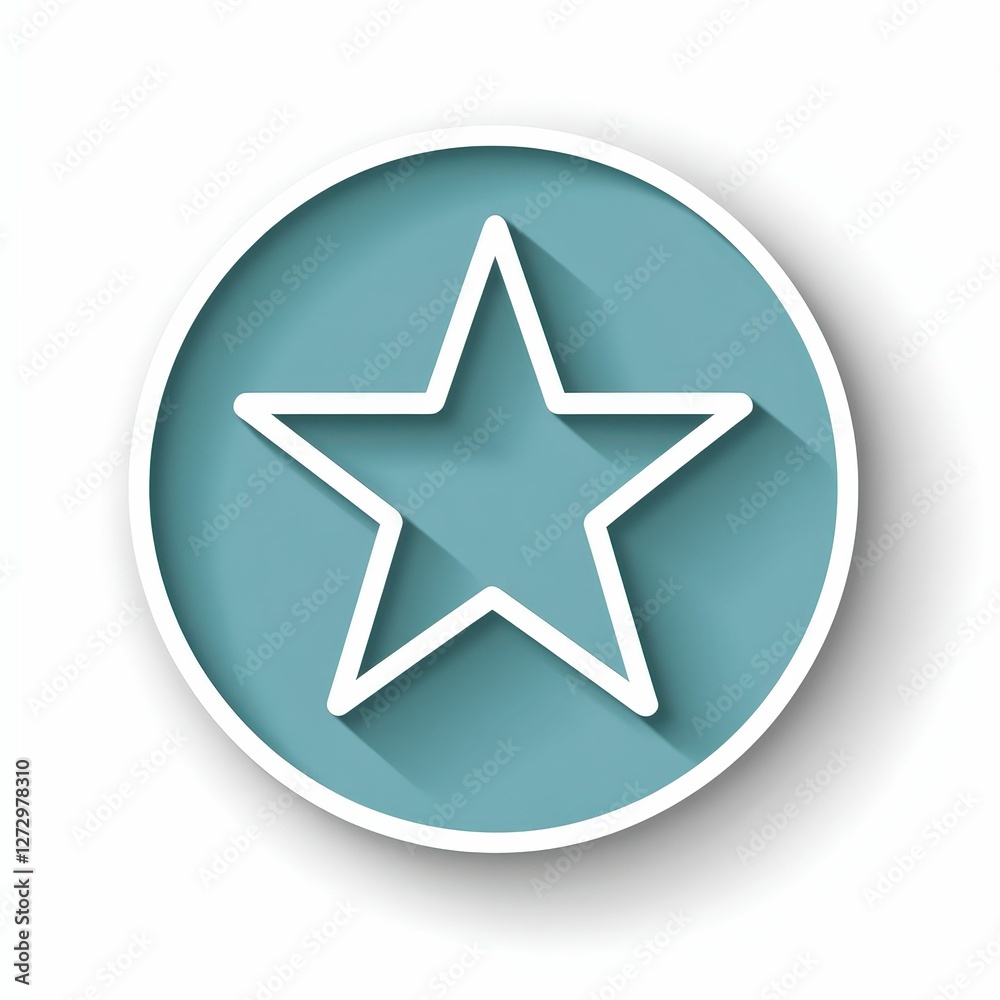 3d flat star icon in circle symbolizing clarity digital graphic design modern environment creative viewpoint 3d flat star icon in circle symbolizing clarity digital graphic design modern environment creative viewpoint