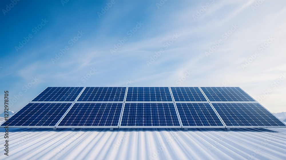 Solar Panels on the Roof in Winter, Capturing the Essence of Sustainable Energy
Solar Panels on the Roof in Winter, Capturing the Essence of Sustainable Energy