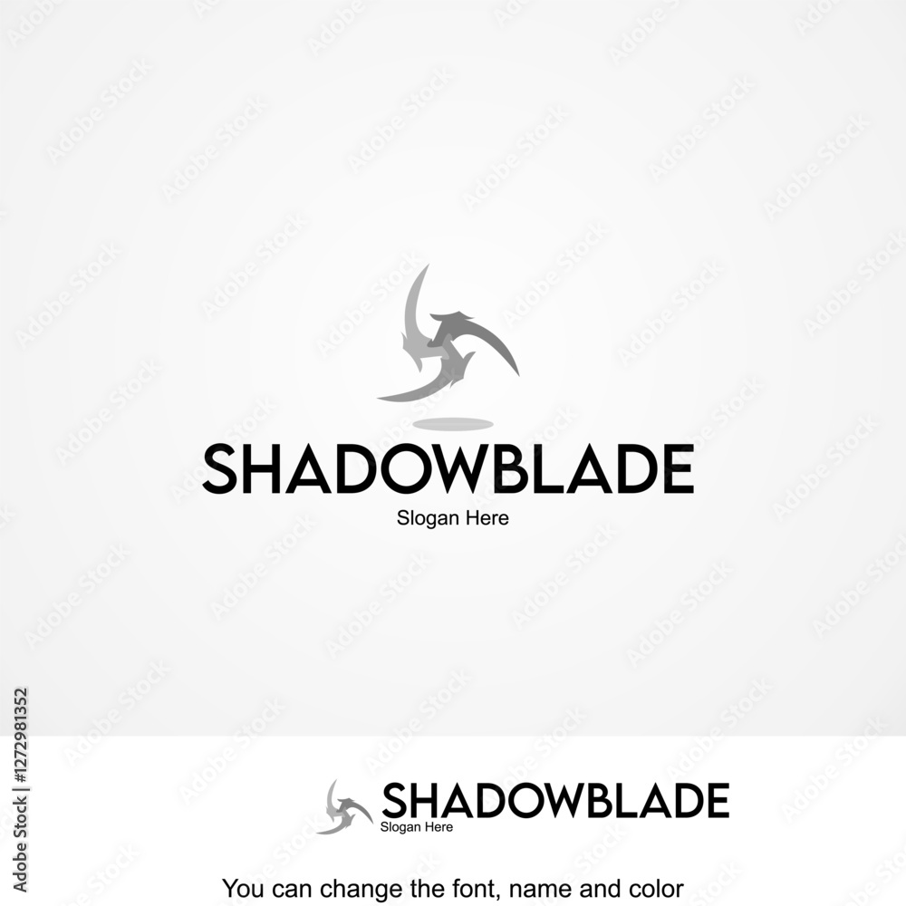Obraz premium ShadowBlade Logo Template Design Vector