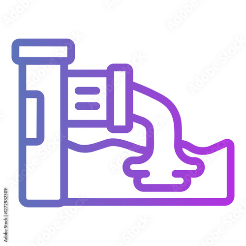 waste water Gradient icon