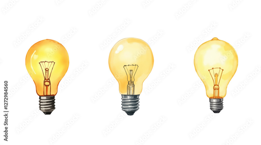 Light bulb mockup business idea with transparent background element decoration creative environment concept Light bulb mockup business idea with transparent background element decoration creative environment concept
