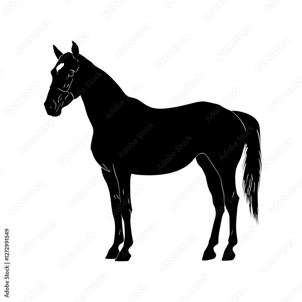 silhouette horse isolated on transparent background silhouette horse isolated on transparent background