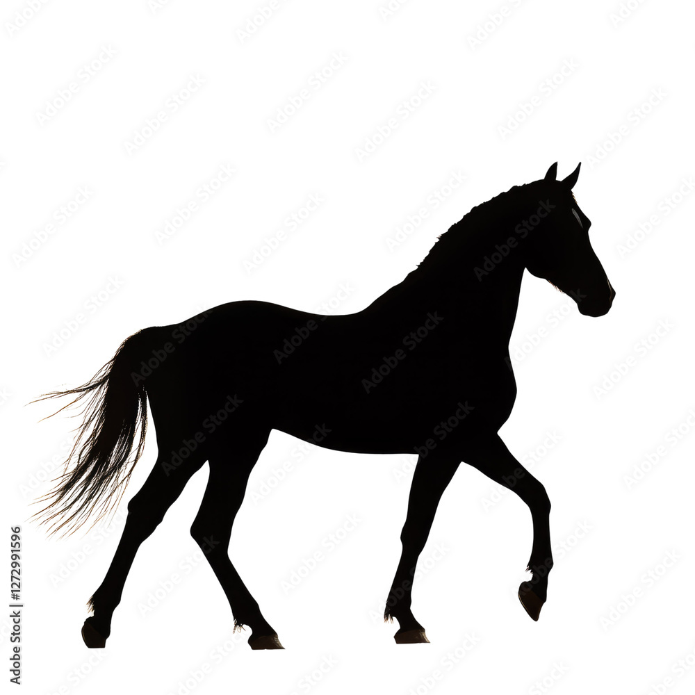 silhouette horse isolated on transparent background silhouette horse isolated on transparent background