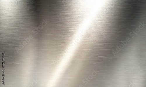 Polished stainless steel surface with dynamic light reflections, tailored for tech product branding, corporate website interfaces, and e-commerce visualization backgrounds.