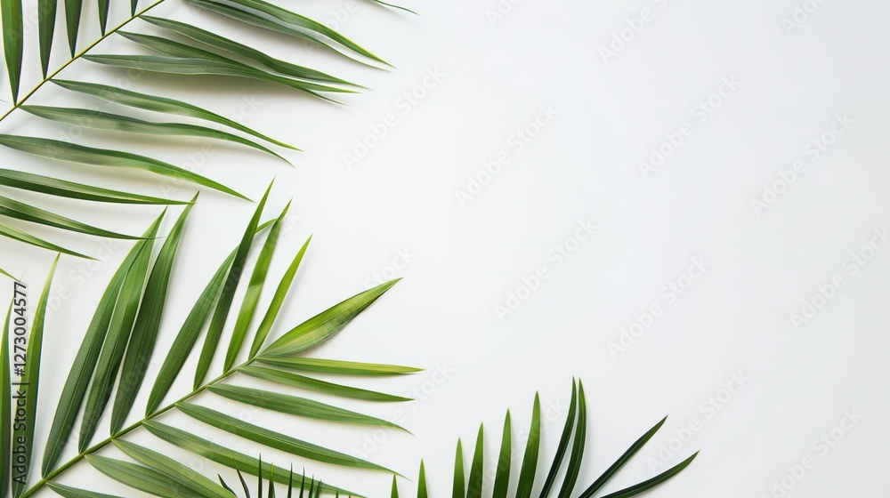 Fototapeta premium The White Background of Palm Sunday: Exploring the Visual Mysteries and Cultural Depths in the Religious Context