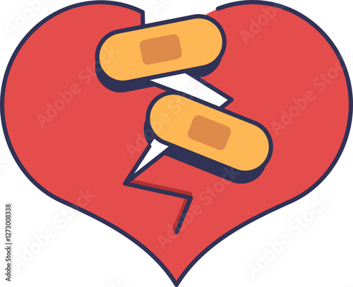 Broken Heart_2 Icon Illustrations