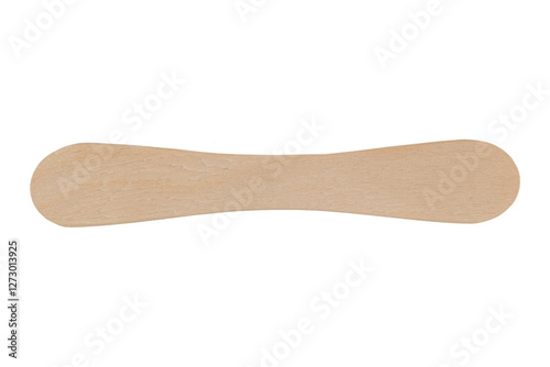 Ice cream wooden stick Isolated on white background.