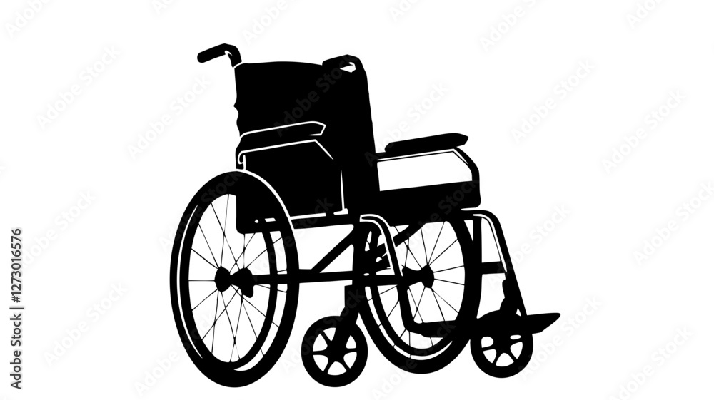 Fototapeta premium wheelchair vector illustration