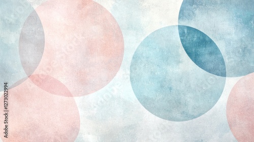 Wallpaper Mural Abstract Pastel Circles: A Serene Watercolor Dream Torontodigital.ca