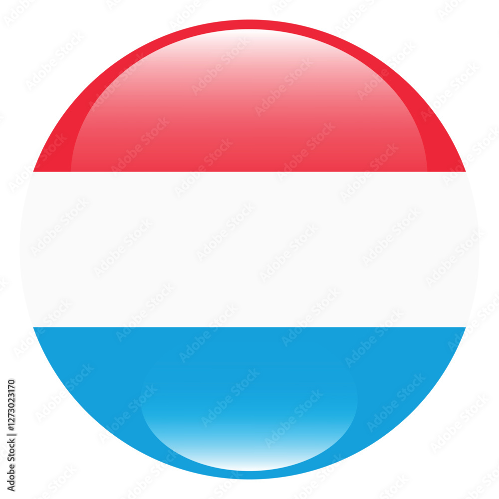 Luxembourg flag circle icon vector illustration design Luxembourg flag circle icon vector illustration design