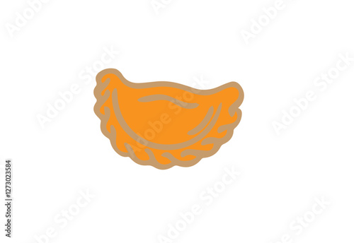 dumplings on a white background,