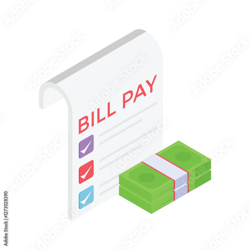 Payment receipt for bill settlements in stores and online purchases.
