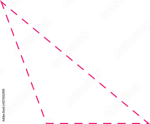Math Geometric Dashed Line Shapes
