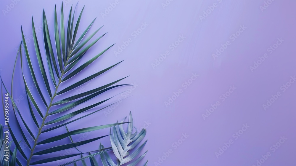 Fototapeta premium The Blue-purple Background of Palm Sunday: Interpretation of Culture and Spirit behind the Color in the Religious Holy Realm