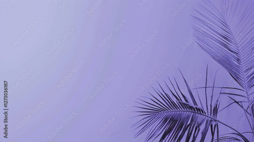 Obraz premium The Blue-purple Background of Palm Sunday: Interpretation of Culture and Spirit behind the Color in the Religious Holy Realm