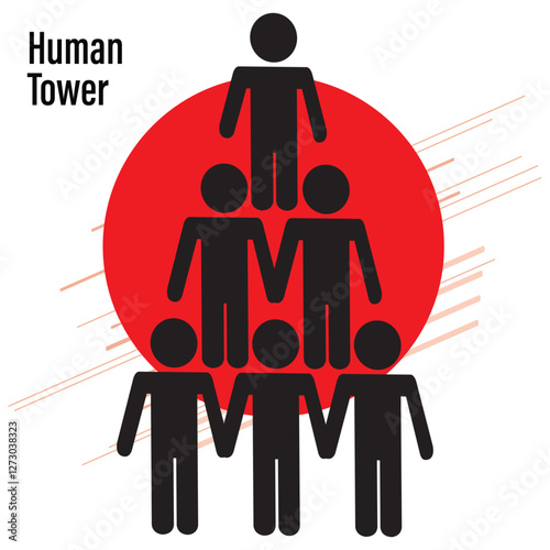 Vector of Human Tower Activity 