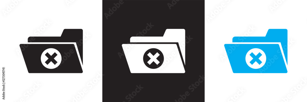 Empty folder icon. isolated on white and black background. Vector illustration. EPS 10 Empty folder icon. isolated on white and black background. Vector illustration. EPS 10