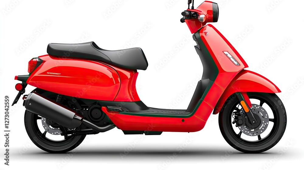 red scooter isolated on transparent background high quality png red scooter isolated on transparent background high quality png