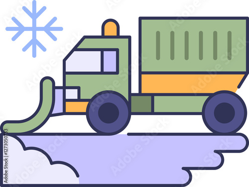 Snowplow Icon Illustrations